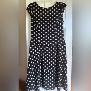 Anne Klein - Polka Dot Dress - Size 10